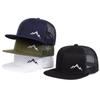 Cappelli da Baseball a Rete Hip-Hop Unisex con Ricamo di Montagna Primavera Estate Outdoor Regolabili Casual Cappellini da Baseball Cappello Parasole