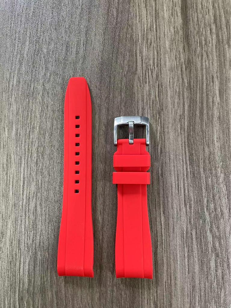 Curved Silicone Strap for Omega X Swatch Moonwatch, 20/22mm