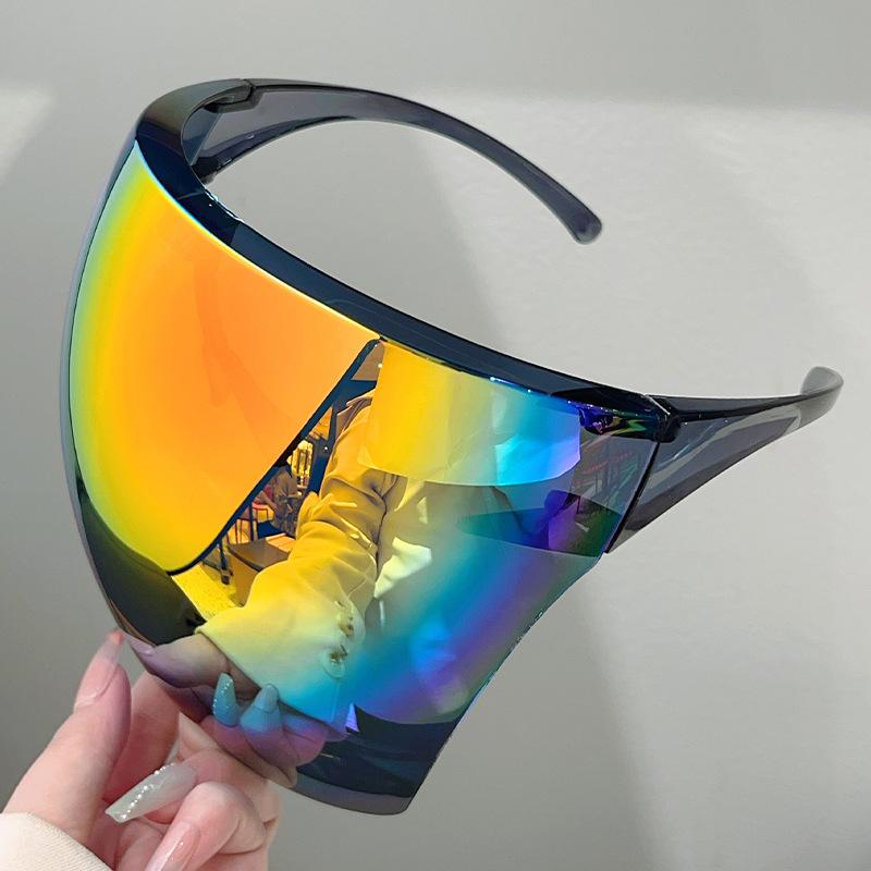 Colorful coated protective mask, explosive windproof, sand-proof, oil fume-proof, dust-proof and sun-proof, universal cycling goggles