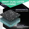 Uphill Training Treadmill Incline Riser Blocks Foam Base Shock Absorption Noise Reduction Mats High-Density Rubber Top