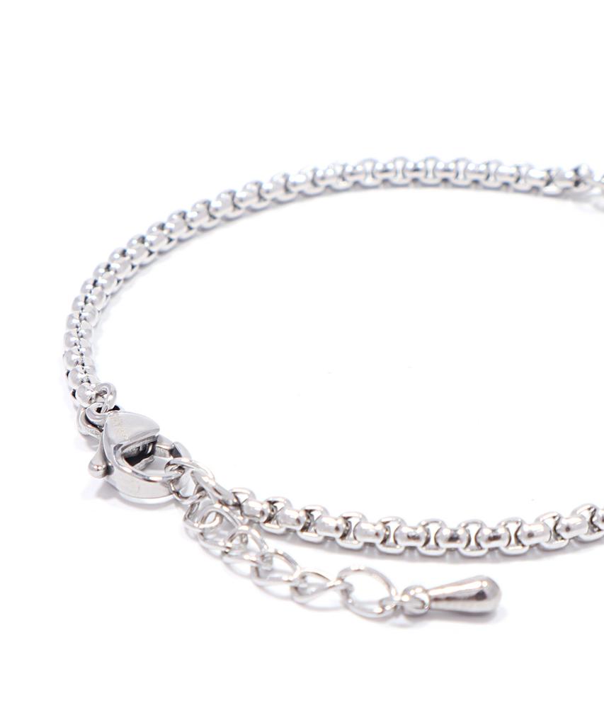Jbans Classic A Sun Mark Round Cube Chain Bracelet (C2601Ac1393_Sv)