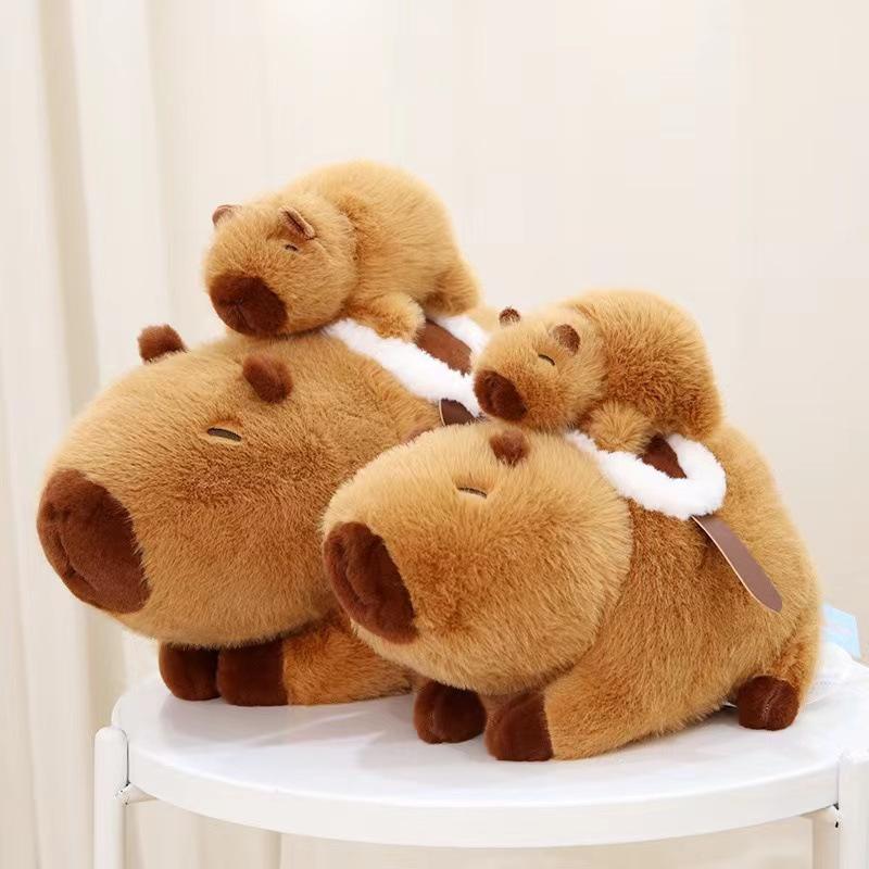 Bai Fen Bai Dolls And Toys Capibara Doll Runny Nose Plush Toy Capybara Doll Comparison Bar Otter Doll Pendant Birthday Gift