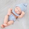 7 Inch Realistic Sleeping Baby Doll Soft Silicone Reborn Toy Infants 0-3 Years Soothing Cuddle Closed Eyes