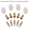 Contact Tip Replacement Pack with Essential Holders & Gas Diffusers Crafted for Optimal Use in MIG Welding Tasks
