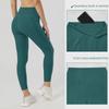 Women's Ribbed High-Waist Yoga Pants - Sculpting Peach Fit
