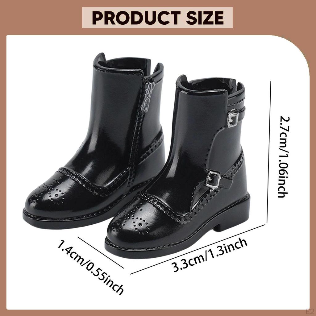 1/8 Scale Boots Model 1:8 Short Tube Boots,Dress Up Cosplay Fashion Costume Accessories Female