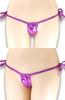 Micro Bikini Tiny String Panties Sexy Lingerie Extreme Underwear Cosplay Triangle Swimsuit B7RS Grape F [Cat Select] T-Back T-Front