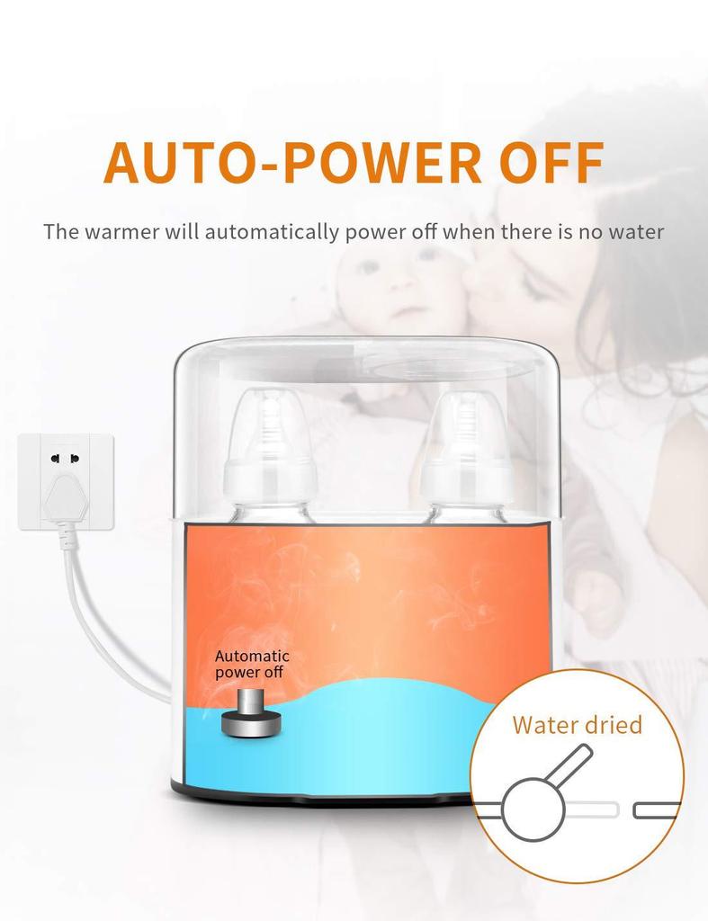 Adjustable Temperature Baby Bottle Warmer for Heating and Thawing Breast Milk