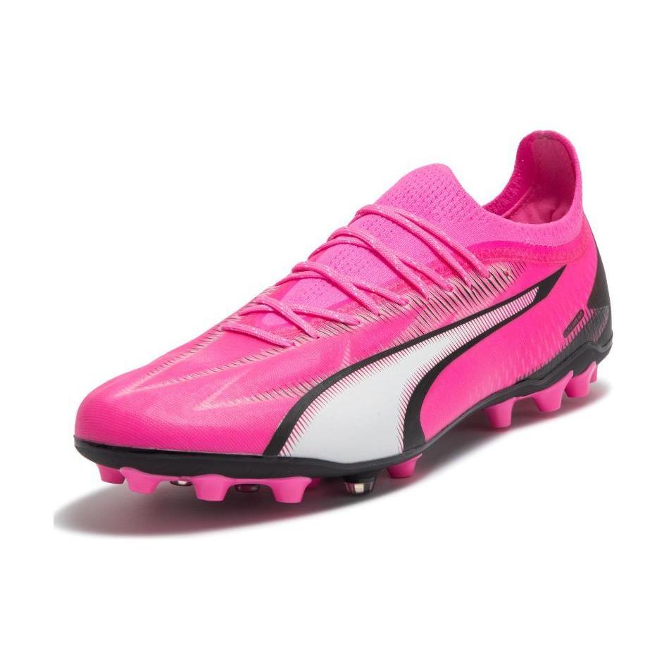 New PUMA Ultra Ultimate Mg Football Shoes 'Pink White' 107749-01