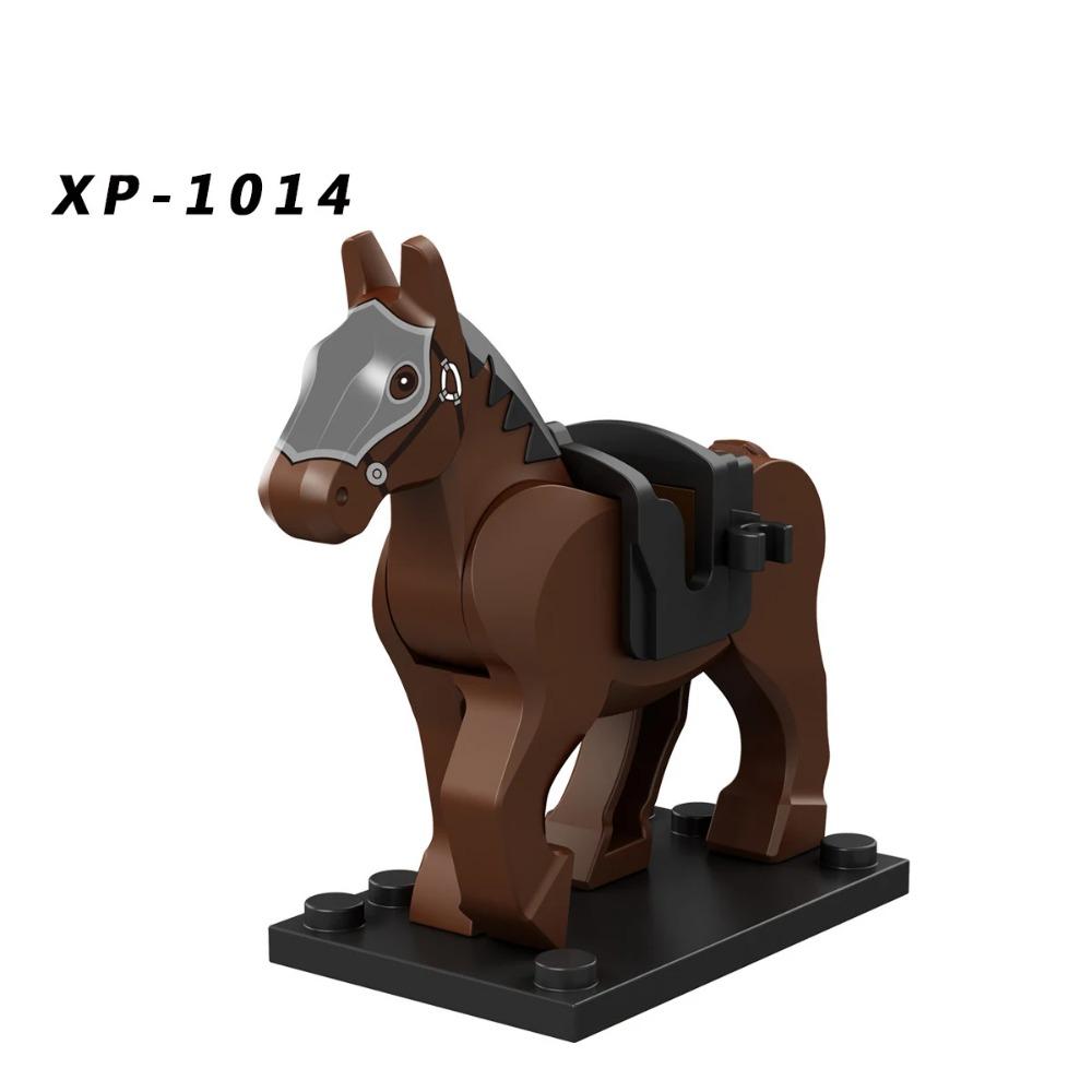 Military Building Blocks Solider Figures Mount War Horse Saddle Reins Adults Children Gifts Toys Animal Accessories Equipments