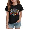 Kids Back To School T Shirt Short Sleeve Casual Tee Top with Round Neck and Printed Design for Boys and Girls Suitable for Everyday Wear