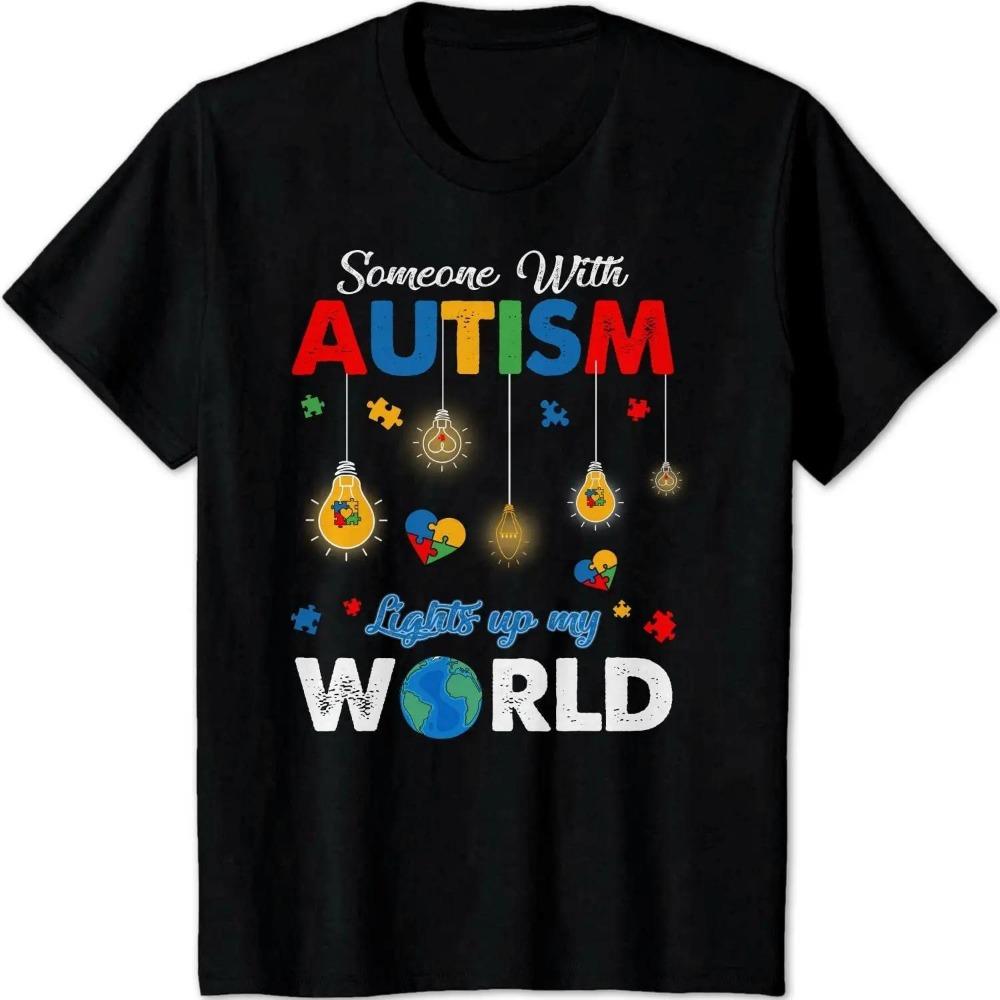 Autism Awareness Day 2022 Shirt You Never Walk Alone T-Shirt Dad Daddy and Son Funny Gift AUTISM Black T Shirts