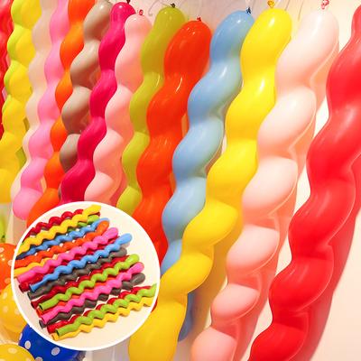 50Pcs Giant Balloons 1.5g Rubber Helium Spiral Latex Balloons Wedding Birthday Party Decoration Baby Shower Toys  Long Ballons