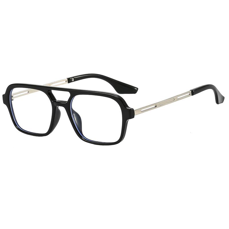 Retro Square Sunglasses Men Women Unisex Fashion Double Beam Trendy European American Style UV Protection