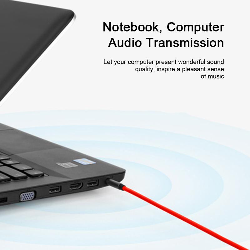 3.5mm Speaker Phone Headphone Extension Cable Aluminum Alloy Audio Cable Male To Female Connection