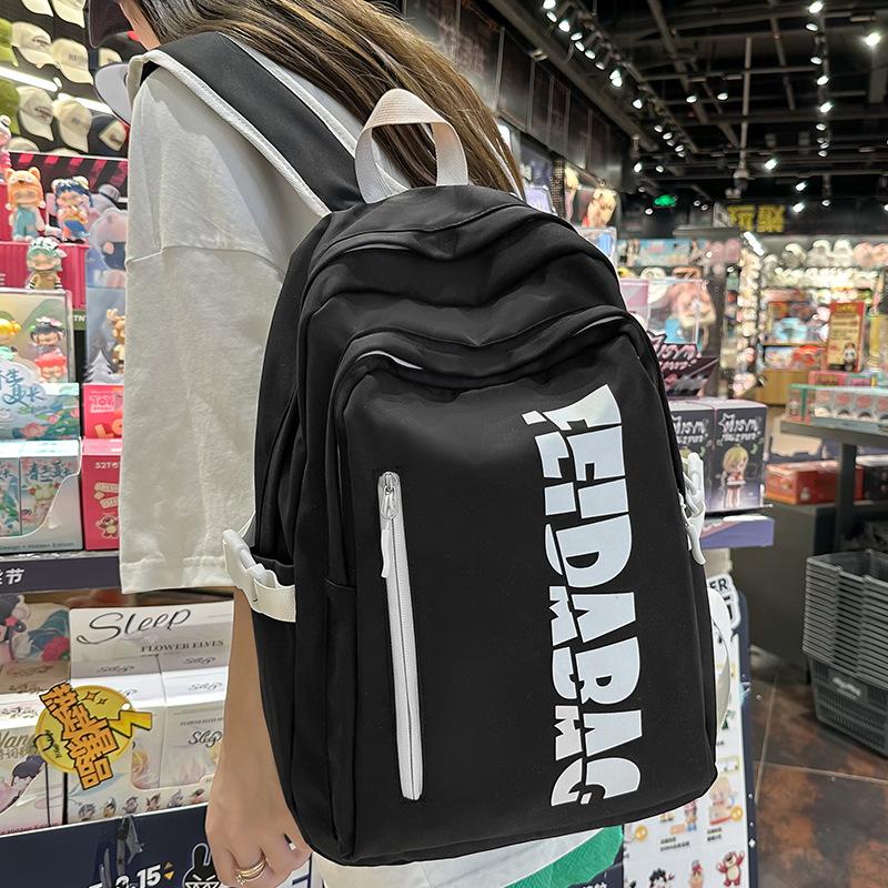 School Bag Elementary School Girl Junior High School Student High School Student College Student Backpack Boy Letter Backpack
