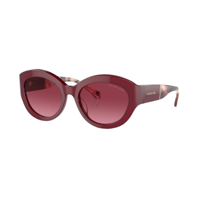MICHAEL KORS Temple Logo Cat Eye Sunglasses Women s Red