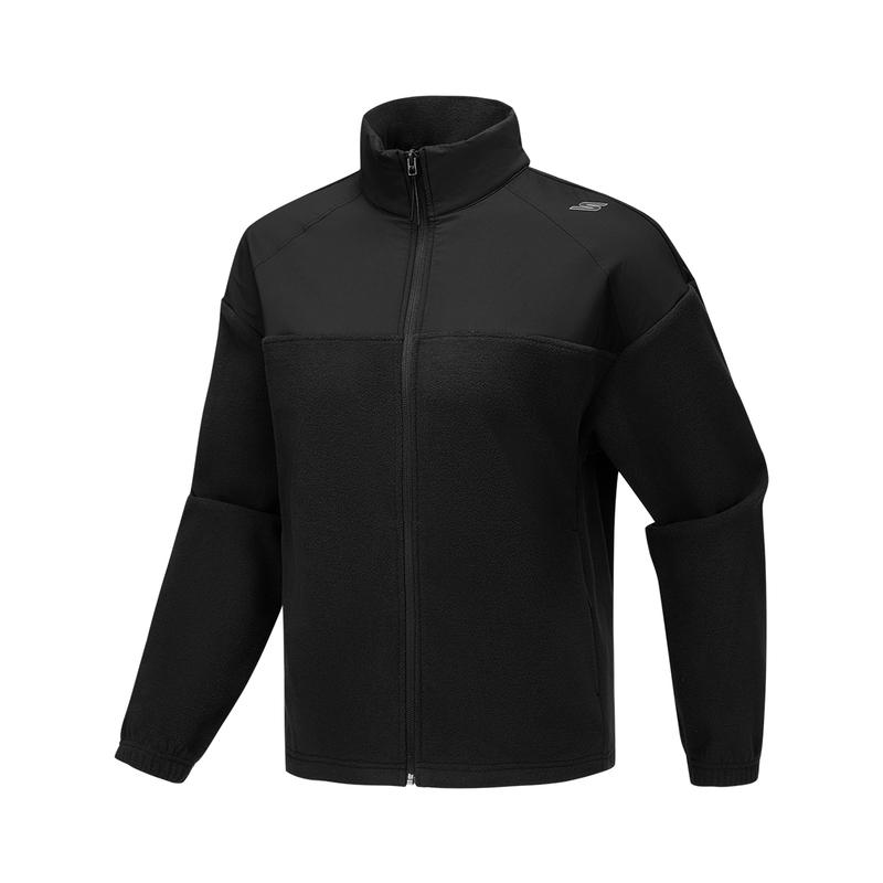 Skechers Basic Sports Series Breathable Skin-Friendly Elastic Simple Jacket Women jackets P425W067-0018 S