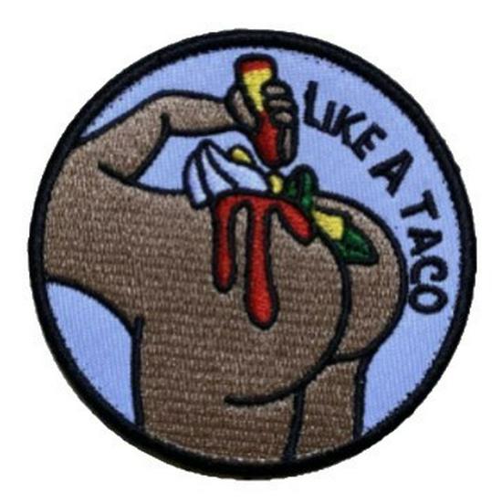 Gummi-Flaggen-Stickerei-Aufnäher für den Außenbereich mit Klettverschluss - Grenzüberschreitender Abzeichen-Sticker
