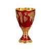 Decorative Grape Wine Glasses European Style Vodka Goblet Liquor Glass Vintage Metal Wine Cup  Gift