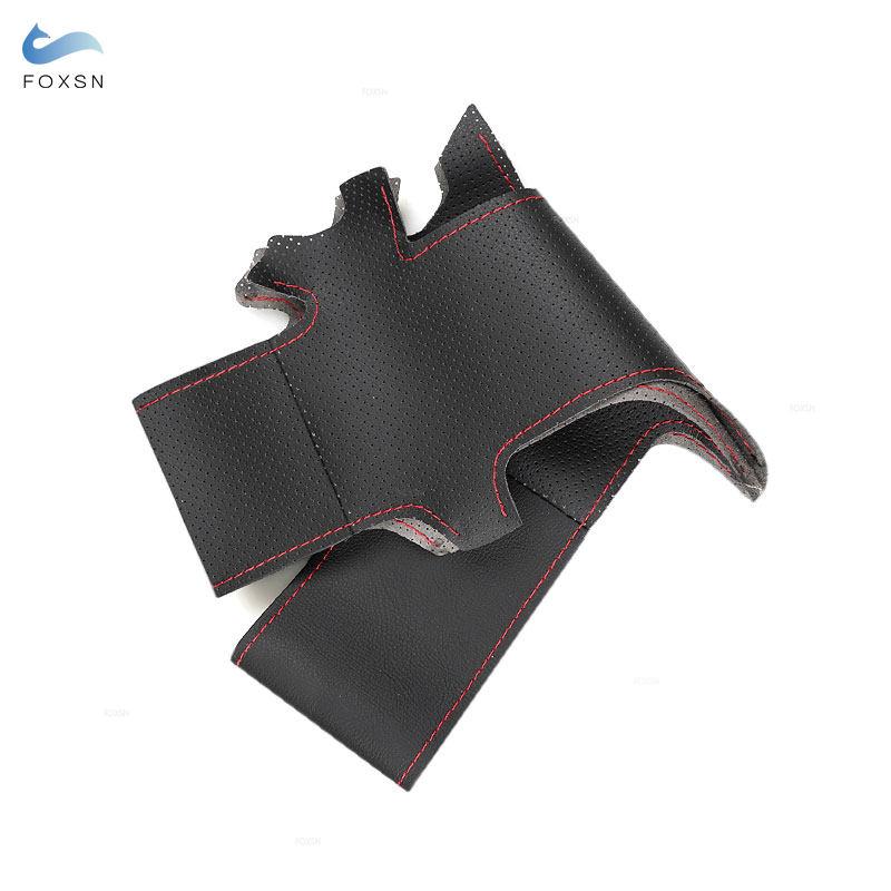 For Hyundai Veracruz ix55 Vera Cruz 2007 2008 2009 2010 2011 2012 Car Accessories Microfiber Leather Steering Wheel Cover Trim