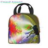 Large Lunch Bag Parrots On Branches Printed Insulated Lunch Box for Women and Men, Portable Lunch Box for Work Picnic Beach