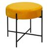 Cozy and Versatile "Arty" Atmosphera Velvet Stool - Ocher