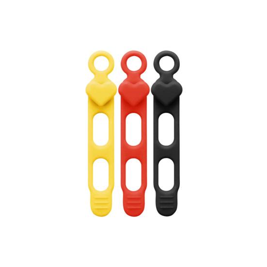 Silicone Cable Tie Earphone Phone Charger Computer Power Cord Bundling