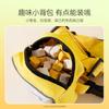 Cartoon small backpack, special traction rope for going out, adjustable cat dog chest strap, pet walking cat rope