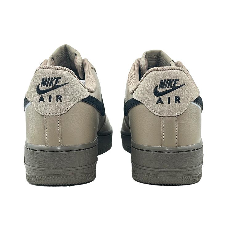 Nike Air Force 1 Coverage Abrasion Resistant Low top Skateboard Shoes Unisex Brown Black Gray HQ1176-222(Team21-QD)