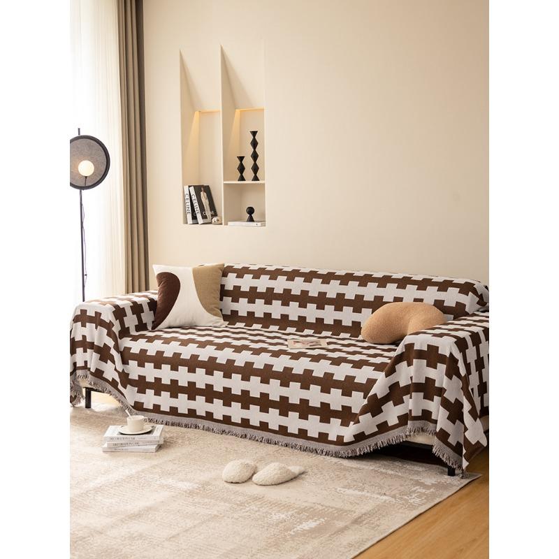 

Чехлы для диванов из синели, устойчивые к царапинам, полотенце, универсальный универсальный нескользящий чехол для дивана Four Seasons, универсальный пылезащитный чехол 180*130cm