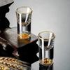 Lead-Free Crystal Glass with Built-In 24K Gold Leaf Shot Glass for Vodka And Spirits Golden Small Wine Glasses with Jinshan Gold