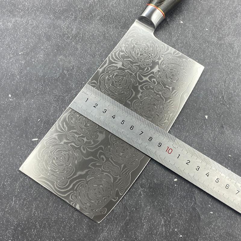 7 Inch Chinese Chef Knife 67-layers Damascus Steel Blade Cleaver Meat Slicing Vegetables 10Cr15CoMoV Kitchen Knives  Wood Handle