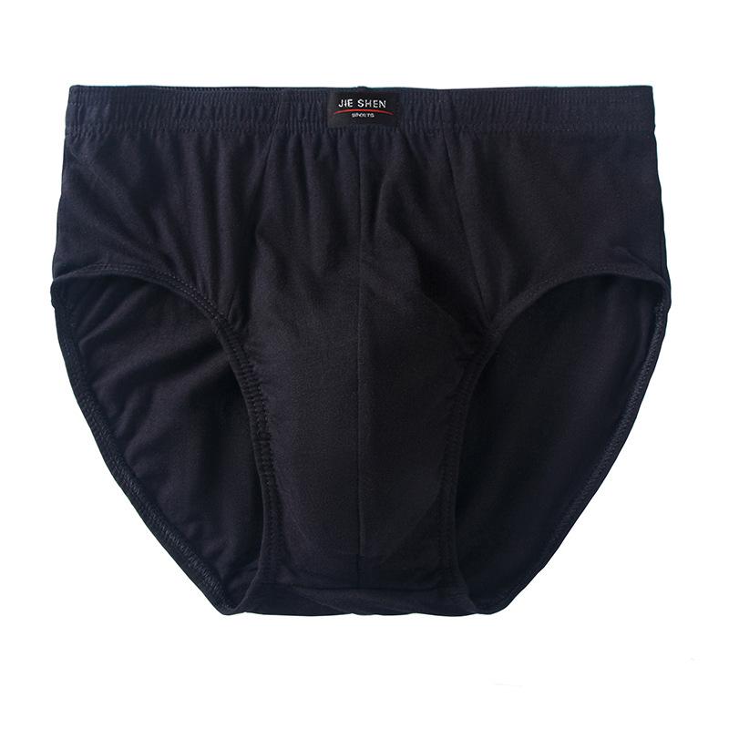 Men's Mid-Waist Cotton Underwear - Loose, Large Size for All Seasons