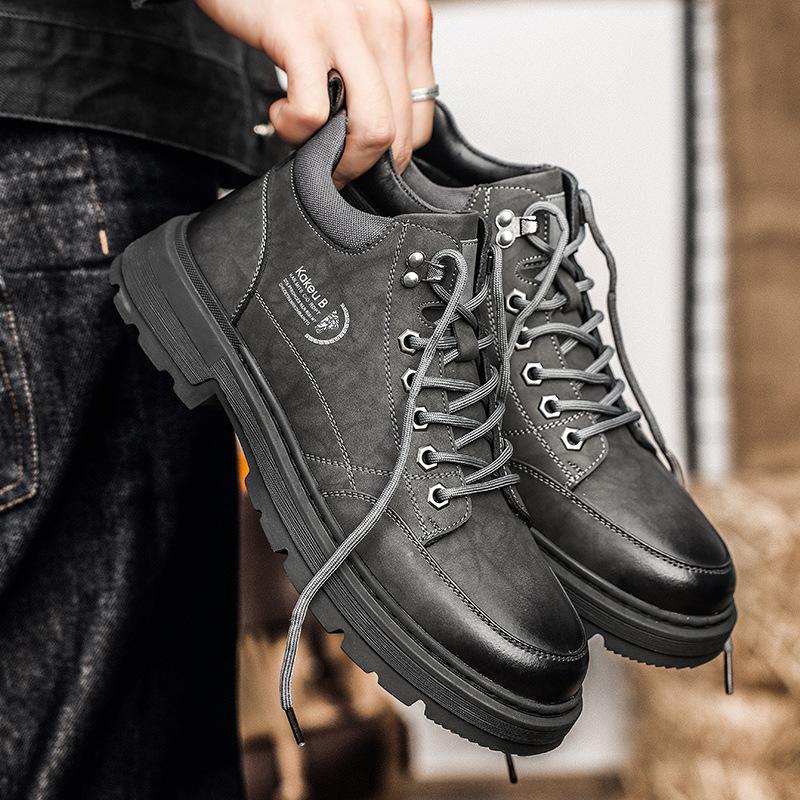 

Осінньо-зимовий тренд чоловічі черевики, ретро молодіжні черевики, британська мода черевики Мартін 44