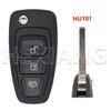 DR 2/3 Button HU101/F021 Blade Car Key Shell Case For Ford Ranger Galaxy Mondeo C-Max S-Max Focus Transit Tourneo Custom MK3 MK4