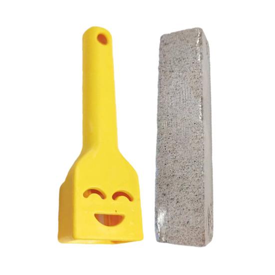 Pumice Stone Toilet Bowl Cleaner with Handle Efficiently Removes Hard Water Rings Calcium Buildup Pumice Stone Scrubber