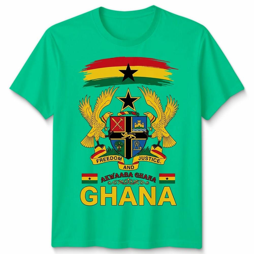 Ghana Roots Heritage Outfit Idea For Unisex Ghanaian Flag Tshirt