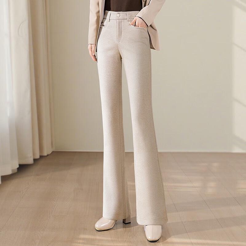 Women's Slim Fit High-Waist Slight Flare Commuter Pants