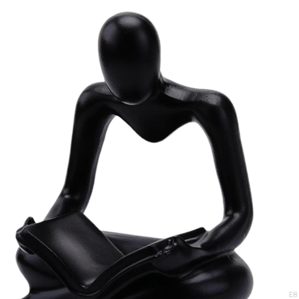 Statua Pensatore Astratto Scultura Figura Umana per Decorazioni Festa Regalo di Compleanno