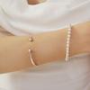 LAYERMOOD [PEARL&DRAPE] Silver925 Ball Bangle BR