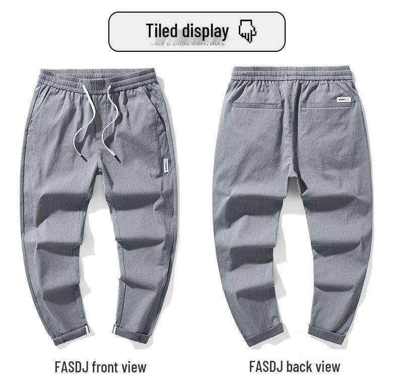 Vícebarevné pánské ležérní kalhoty s elastickým pasem – Trendy, pohodlné a všestranné pro každodenní nošení a obchodní schůzky