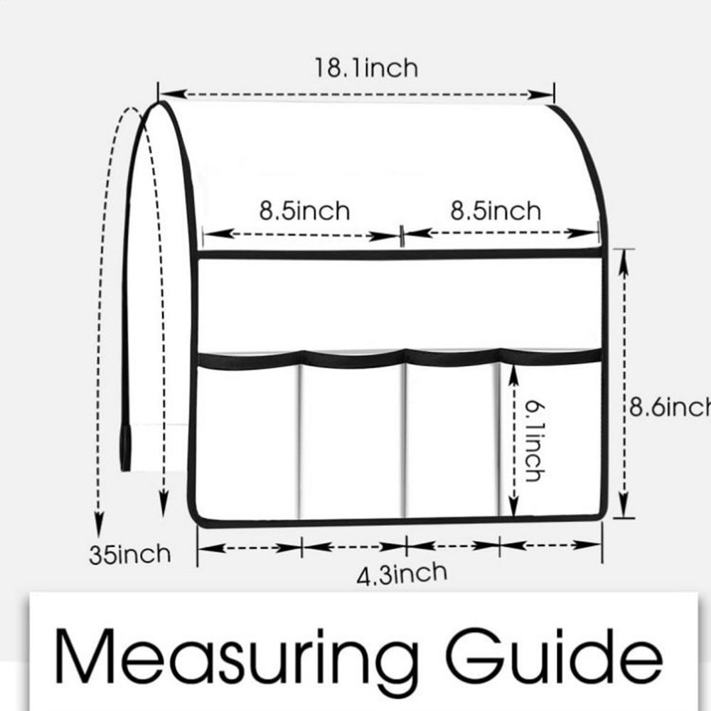 

Sofa Armrest Storage Bag Non Slip Sofa Storage 6 Pockets Organizer Remote Control Holder For Cellphone Tablets Book кавовий