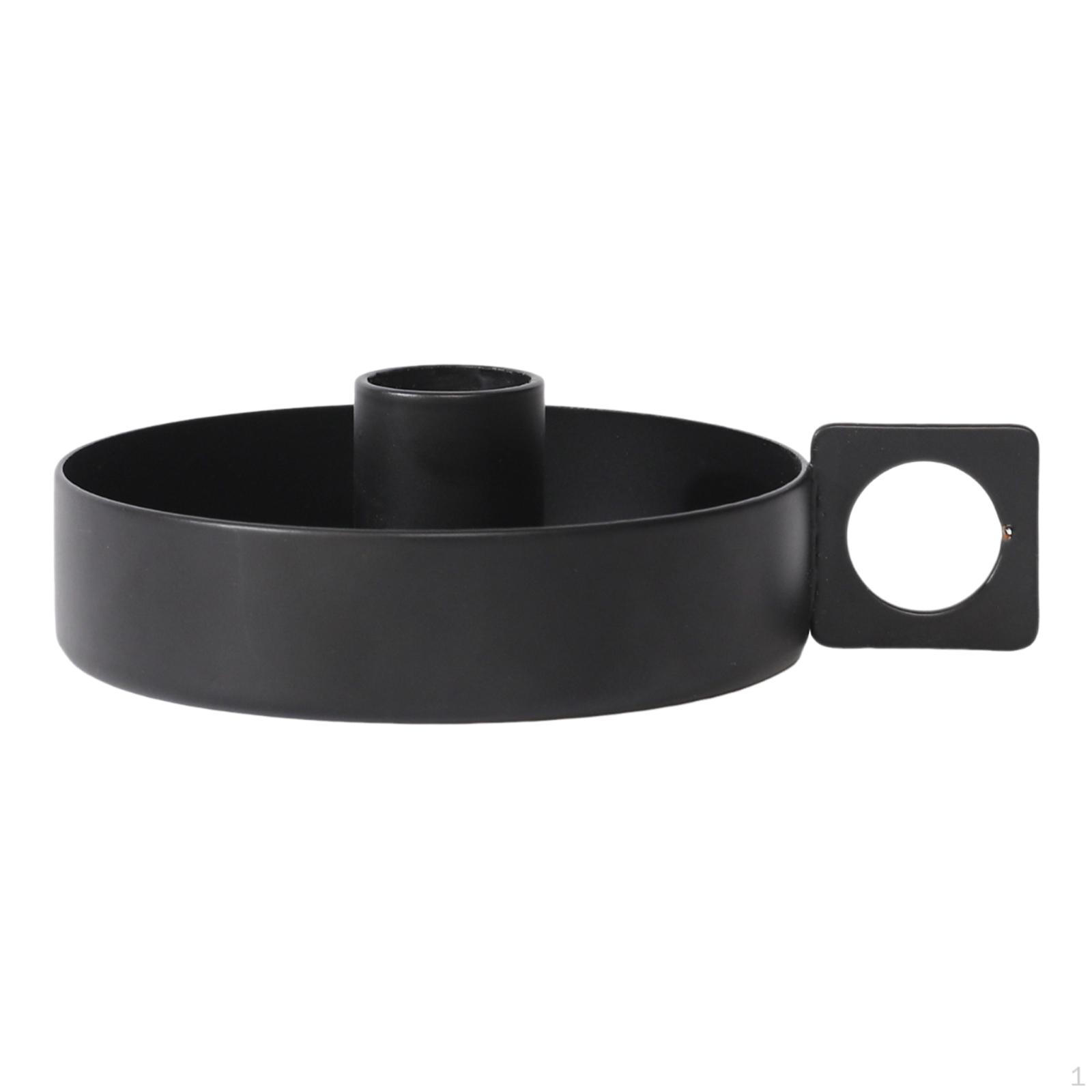 

Конусный подсвечник Настольное украшение Художественное произведение Портативный Элегантный Железный подсвечник Дом Свадьба чёрный