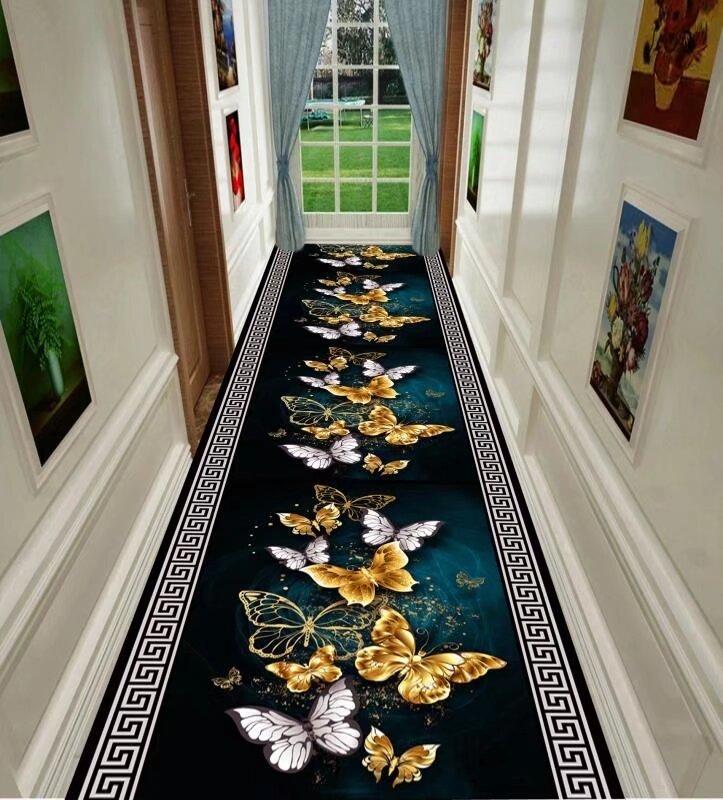 Corridor Carpet Long Hallway Area Rug Geometric Living Room Hall Carpets Kitchen Aisle Mat Room Decoration Floor Mats Alfombra