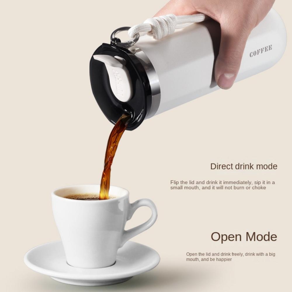 Portable Stainless Steel Insulated Cup 350ml 500ml with Lid Coffee Mug Double Wall Leak-Proof Water Bottle Travel