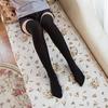 Stockings Solid Color Elastic Acrylic Fiber Stretch Comfortable Thigh High for Party