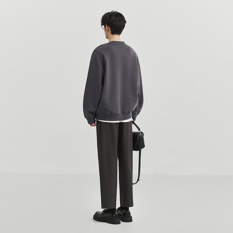 BAIJUEZHUOER Men's Embroidered Crewneck Sweatshirt