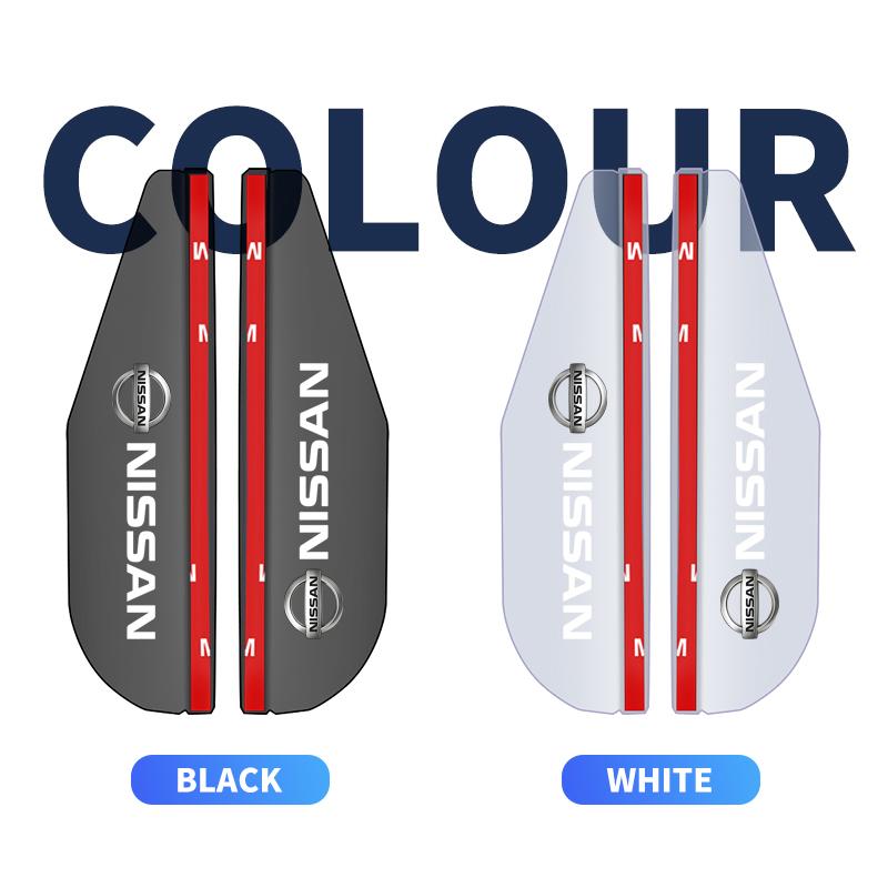 2pcs Car Side Rearview Mirror Guard Cover Rain Eyebrow Covers Stickers For Nissan Nismo Tiida Teana Skyline Juke X-trail Almera