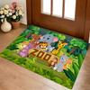 Zoo Animals Living Room Nonslip Area Rug Soft Carpet For Bedroom Game Playroom Sofa Office Home Decor Doormat Christmas Gift C9302075